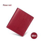 100% cuero genuino Mini carteras ultrafinas hombres cartera compacta billetera hecha a mano de cuero de vaca tarjetero monedero de diseño corto nuevo