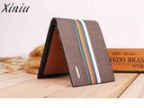 Men Wallets work Business Striped Short