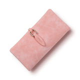 2017 Latest Women leather Leaf Long Wallet Female Coin Purse Change Clasp Purse Money Bag Card