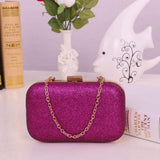 2017 Women Hasp Clutch Glitter Box Evening Party Chain Small Hand Bags Wallet