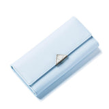 2018 Brand Designer Geometric Nature Stone Women Wallet Red Synthetic Leather Long Card Wallet Purse Female Lady Clutch Wallets