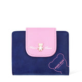 2018 Brand New Lovely Bear Wallet Female Leather Small Change Clasp Purse Money Coin Card Holder