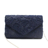 2018 Fashion Women's Party Elegant Floral Lace Envelope Clutch Evening Prom Handbag Purse x#