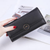 2018 New Long  Fashion Women Wallet PU Leather Women's Purse Best Phone Wallet Female Case