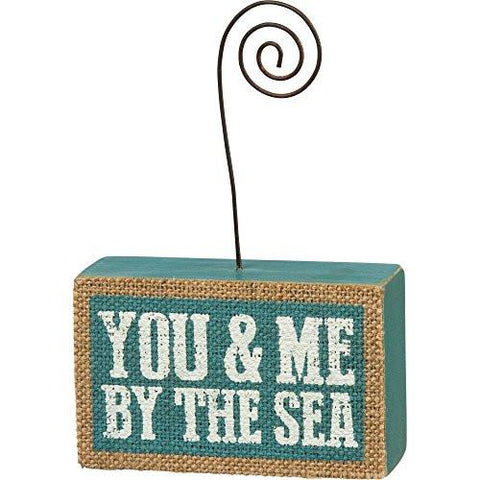 You & Me By The Sea - Wood and Jute Photo Holder 4-in