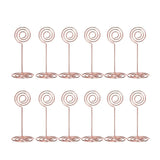 AIEVE Table Photo 12pcs Wire Shape Table Photo Holder Table Number Card Holders Table Pictures Stand for Wedding Party Gatherings Office Desk Memo Tab