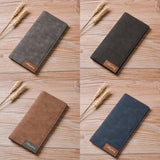 Pu Leather Bifold Business Long Wallet
