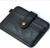 100% Cowhide Leather Thin Credit Card Holder Mini Wallets Key Holder for Bank Credit Card Case Bags Small Cash Purse Clip Pocket