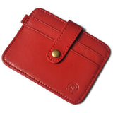 100% Cowhide Leather Thin Credit Card Holder Mini Wallets Key Holder for Bank Credit Card Case Bags Small Cash Purse Clip Pocket