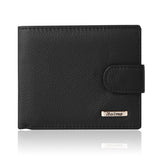 100% Real Cowhide Leather Wallet Men Coin Pocket Purse Carteira Masculina Brand Wallet Male Trifold Black Brown Genuine Wallet