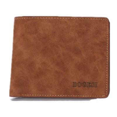 009-1 Bogesi PU Men Wallet Card Cash Money holder Coin Purse Pockets With Coin Fashion Gift Bag