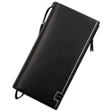2016 Baellerry Business Men's Wallets Solid Leather Long Wallet Portable Cash Purses Casual Standard Wallets Male Clutch Bag