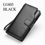 2017 New men wallets Casual wallet men purse Clutch bag Brand leather wallet long design men bag gift for men