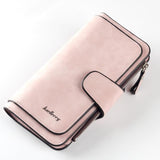2018 New Fashion Women Wallets Drawstring Nubuck Leather Zipper Wallet Women's Long Design Purse nubuck leather hasp Clutch