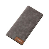 Vintage Man Wallet Male Slim Pu Leather Bifold Business Long Wallet Card Coin Wallet
