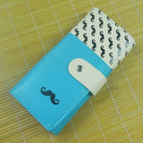 1pcs Hot Sale Moustache Long Design Pu Leather Women Wallets Hasp Purse Handbags
