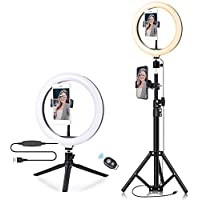 GAWAR 10.2" LED Selfie Ring Light with Tripod Stand & Phone Holder only $24.00