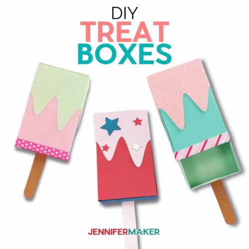 Ice Cream Treat Box Gift Card Holders