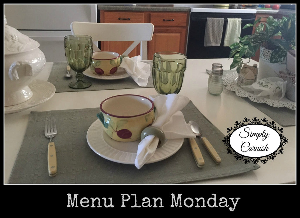 Menu Plan Monday - March 23, 2020