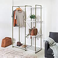 Honey-Can-Do Freestanding Open Metal Closet Wardrobe only $52.40