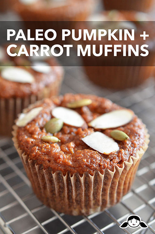 Paleo Pumpkin and Carrot Muffins