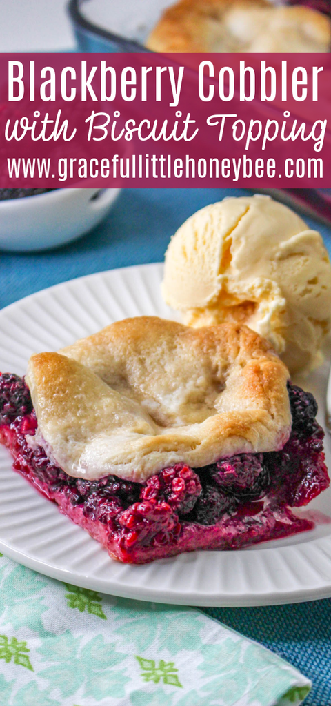 Blackberry Cobbler with Canned Biscuits