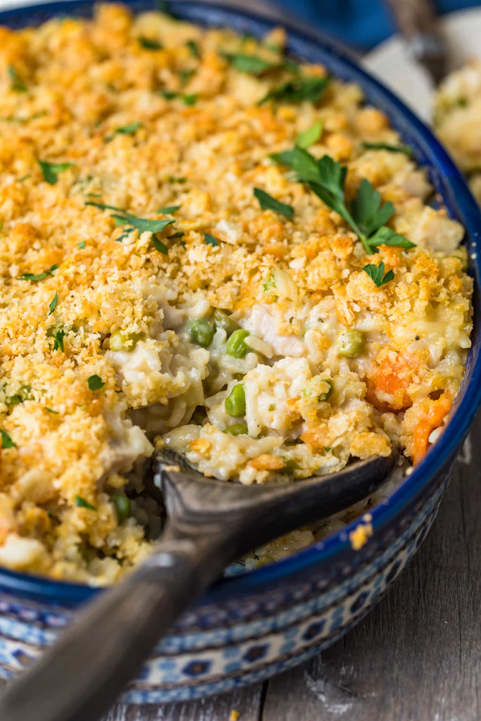 Cozy Turkey Rice Casserole (Leftover Turkey Idea)