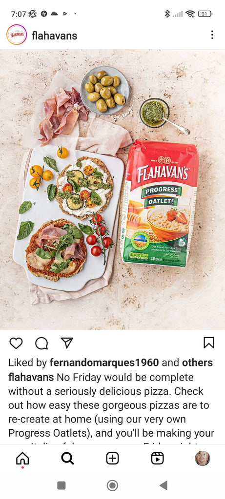 Friday night Italian pizzas @flahavans #foodaware