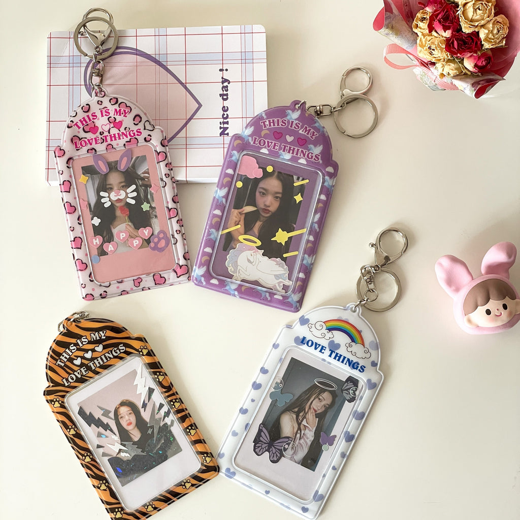 Mini Polaroid Holder Keychain