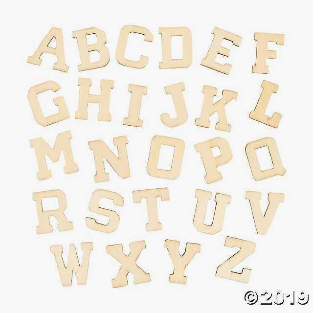 Licious Unfinished Wood Letters