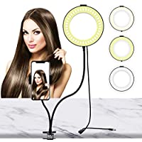 LIERONT 6" Selfie Ring Light with Phone Holder Stand only $6.79