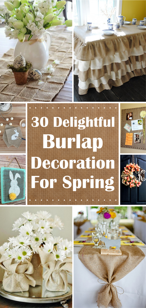 30 Delightful Burlap Decoration for Spring