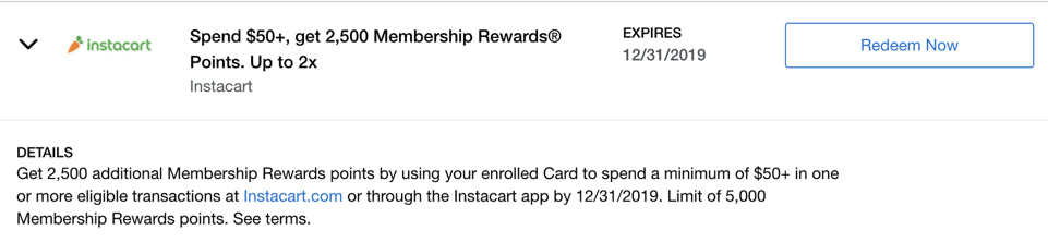 Get statement credits, bonus points with new Instacart Amex Offer