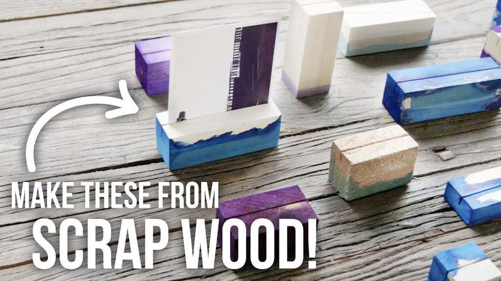 These photo blocks are a great way to use up wood scraps to display your photos or reminders! Get more from Dan Faires: ...