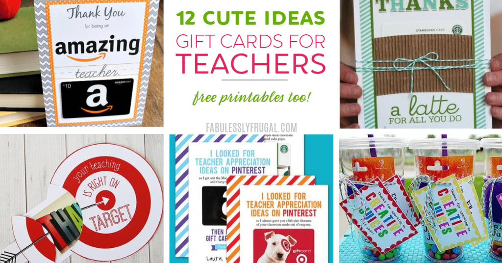 Discover the best gift cards for teachers along with free printable gift card holders to make an easy, thoughtful, and creative gift!