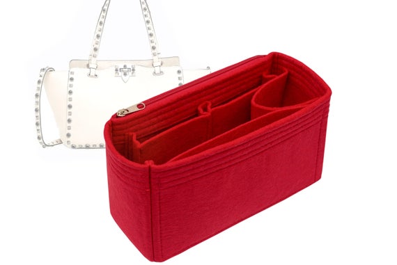 For "Va.lentino - Garavani Rockstud Rolling Tote Small" Bag Insert Organizer, Purse Insert Organizer - Worldwide Shipping 3-5 Days by SenamonBagOrganizer