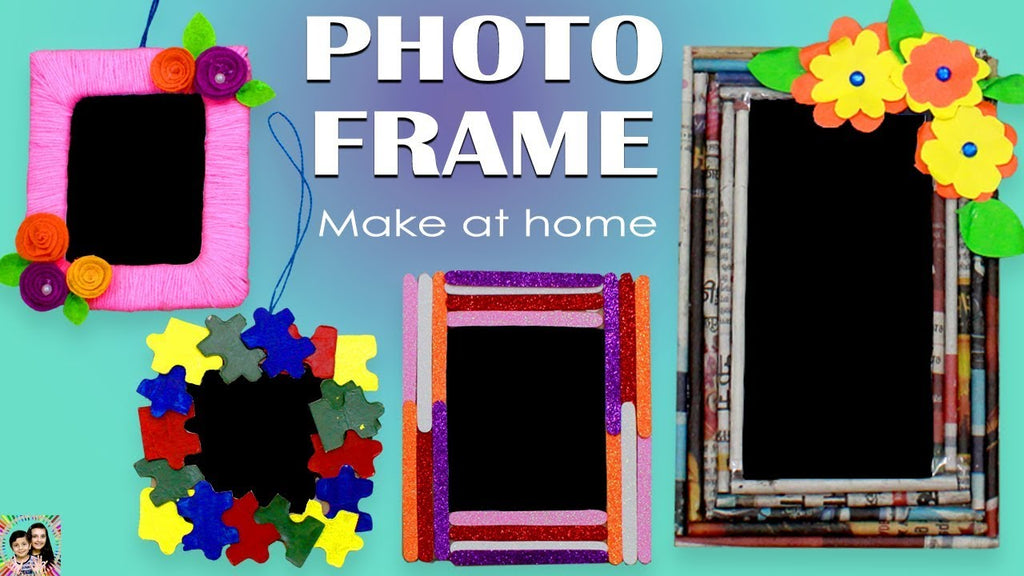 PHOTO FRAME Best out of waste #DIY #CRAFT Home decoration ideas by Craft with Aayu Pihu (1 year ago)