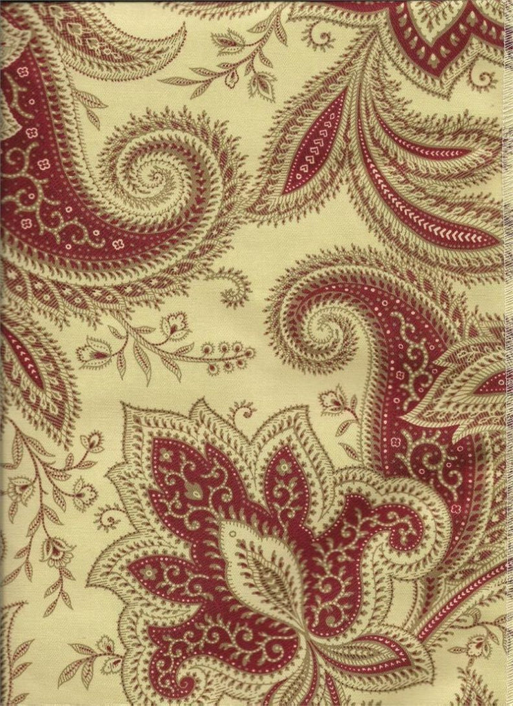Exquisite Red Paisley Curtains