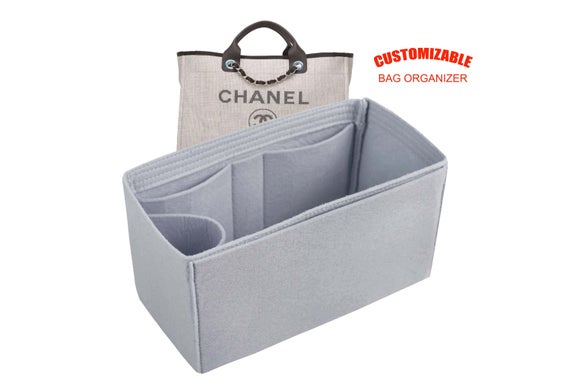 For "Large Ch.anel Deauville Canvas Tote Bag" Bag Organizer In 8 inch /21.5 cm Height, Worldwide-Shipping Time 3-5 Days by SenamonBagOrganizer