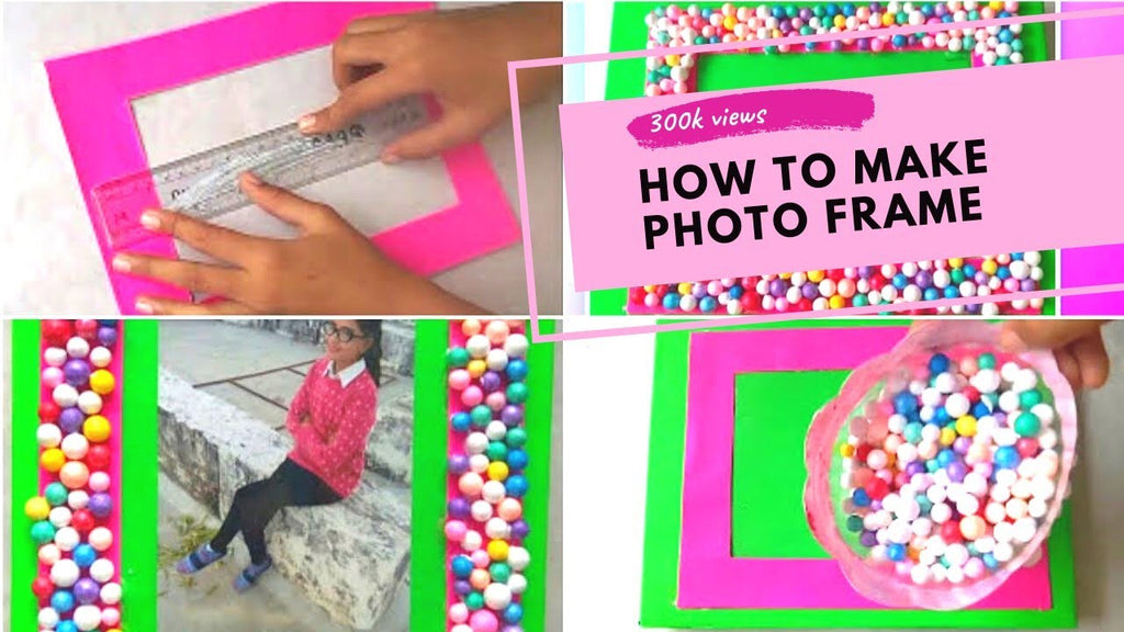 how to make easy photo frame in 10 minutes by Creative Piu (3 years ago)