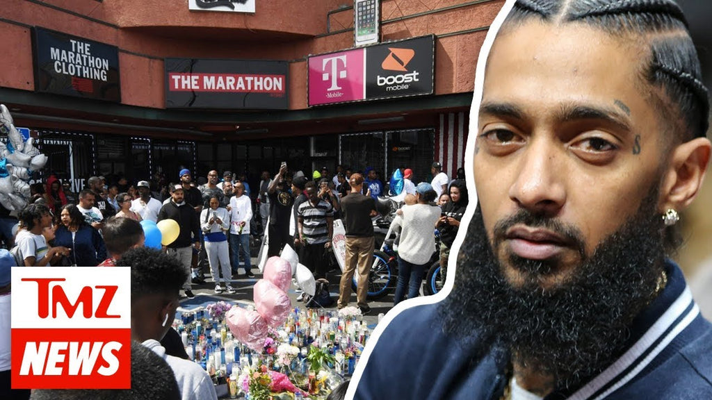 Nipsey Hussle's murderer made a mad dash to a car with a driver who was waiting to speed away from the murder scene -- and it's all captured on video