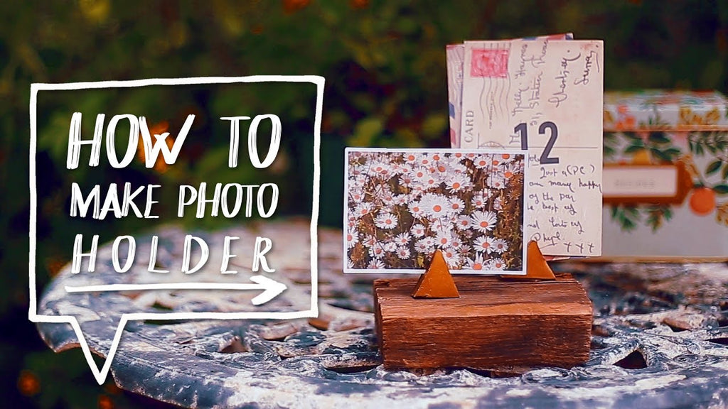 In this DIY Desk & Home Office Decor Tutorial I show you how to decorate your room or desk with a DIY Photo Holder Stand