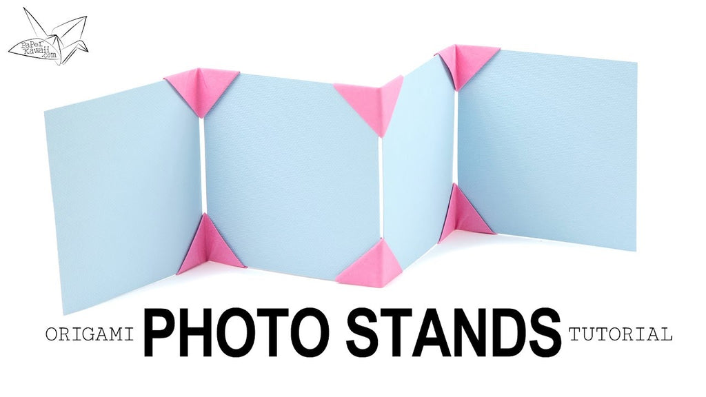 Origami Photo Display Stand Tutorial - Paper Kawaii by Paper Kawaii - Origami Tutorials (4 years ago)