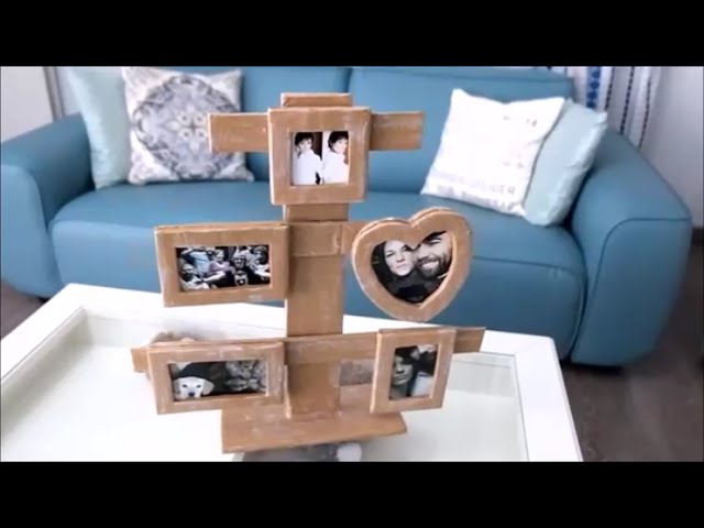 How To Make a Cardboard Photo Frame - Home DIY by Just Victor Vic (4 years ago)