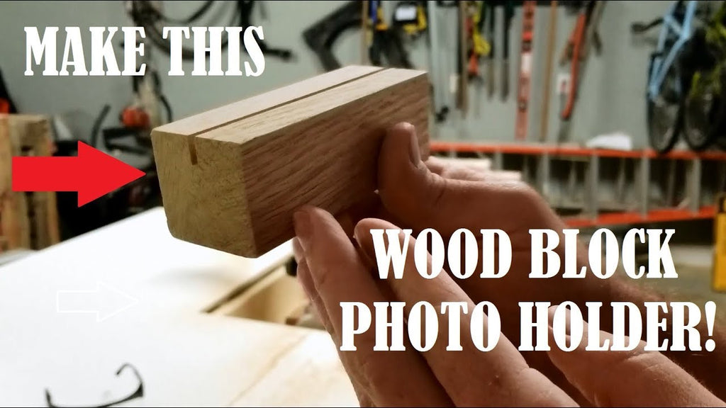 Create an inexpensive Photo Holder / Picture Display without a frame using a simple 2x2 board and a table saw with this simple step by step DIY instructional ...