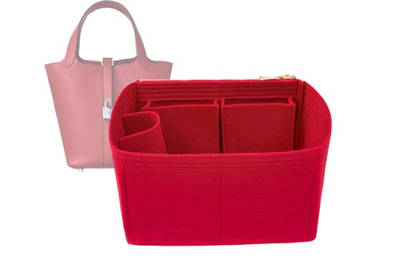 For "He.rmes - TGM Picotin 31" Bag Insert Organizer, Purse Insert Organizer, Bag Shaper, Bag Liner - Worldwide Shipping 4-6 Days by SenamonBagOrganizer