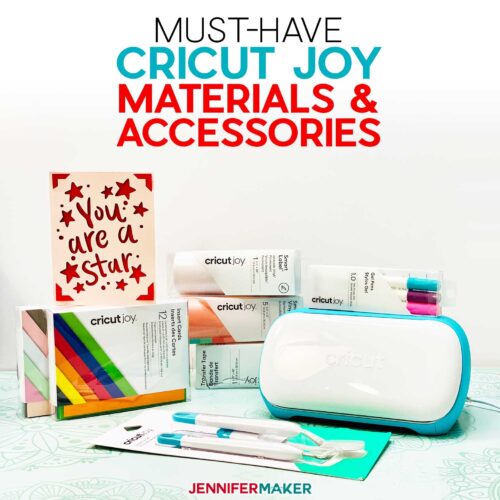 Are you getting a new Cricut Joy smart cutting machine and wondering what materials and accessories you truly need to get started? Here are the must-have Cricut Joy supplies and tools you need to start making fabulous things right away!