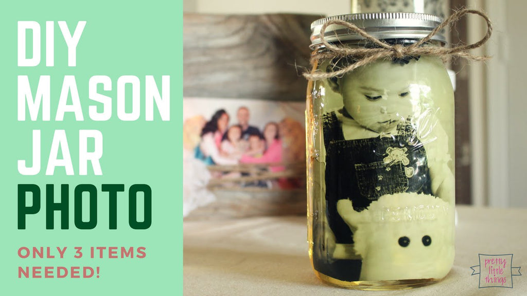 This is a tutorial on how to make a Mason Memory Photo Jar