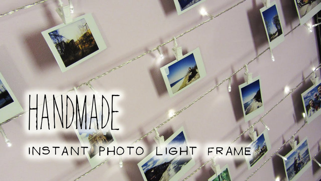 Do it Yourself project of making polaroid (instax) wall frame