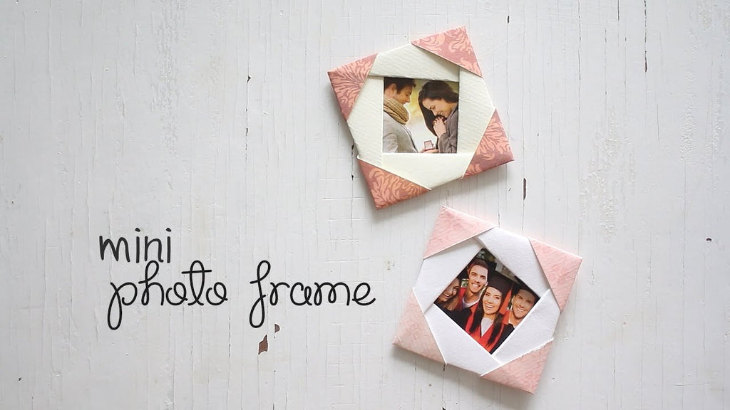 Learn how to make DIY: Mini Photo Frame What we need? Printed paper Fevi stick How to do? 1